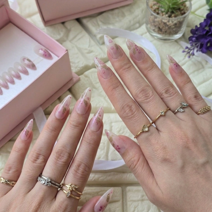 NBC-Long pink ombre 01